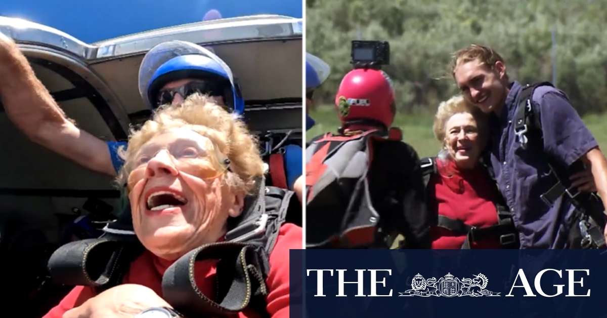 84-year-old woman sets sky diving challenge following husband’s death