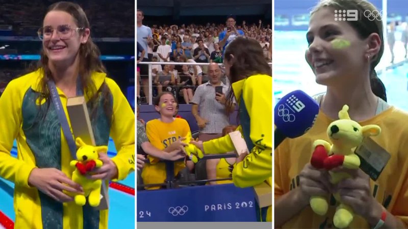 Young Aussie fan gets a piece of history