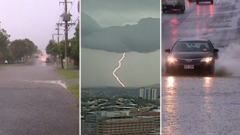 Wild storms lash south-east Queensland