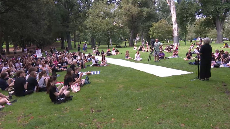 Thousands of people march to end violence against women