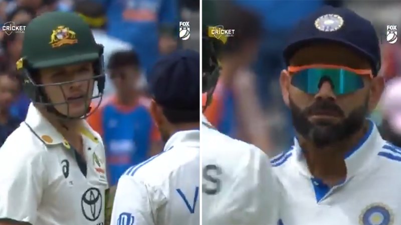 Kohli, Konstas clash in fiery MCG moment