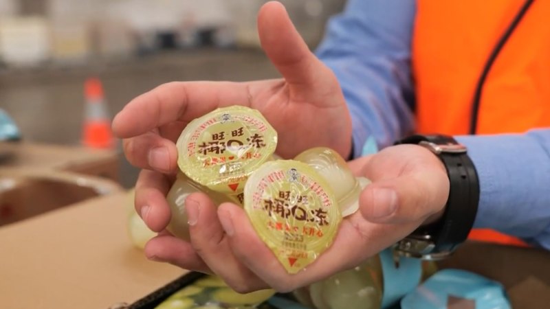 Thousands of jelly cups seized from Sydney warehouse