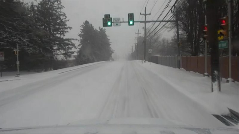 Massive winter storm hits Philadelphia with snow-covered roads and frigid temperatures