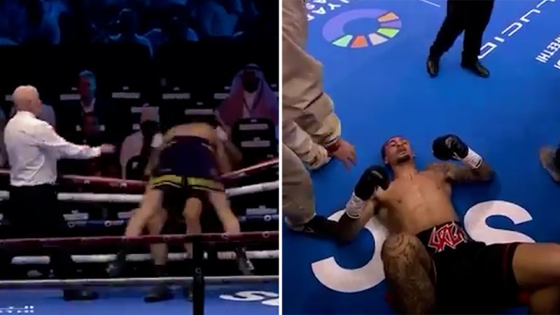 Boxer under fire for bizarre act