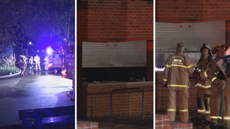 Melbourne school fire treated as suspicious