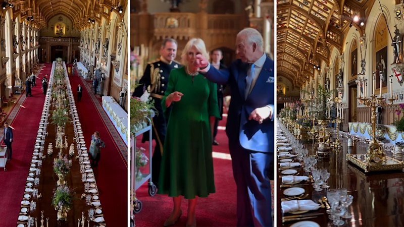Behind the scenes of creating today’s State Banquet at Windsor Castle
