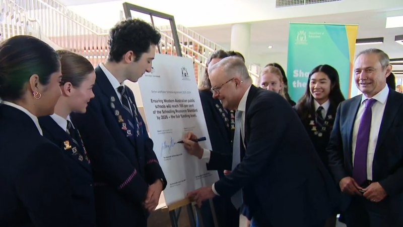 Ink dries on $1.6 billion deal for WA schools