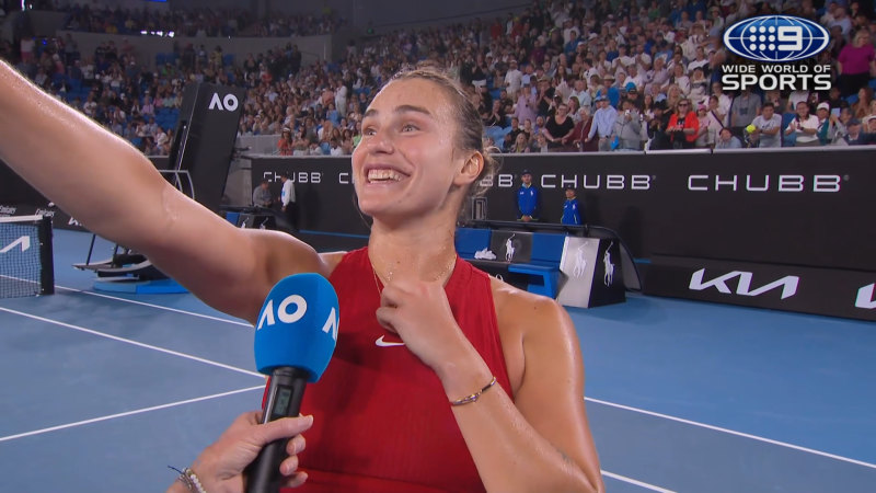 Sabalenka’s interesting pre-match routine