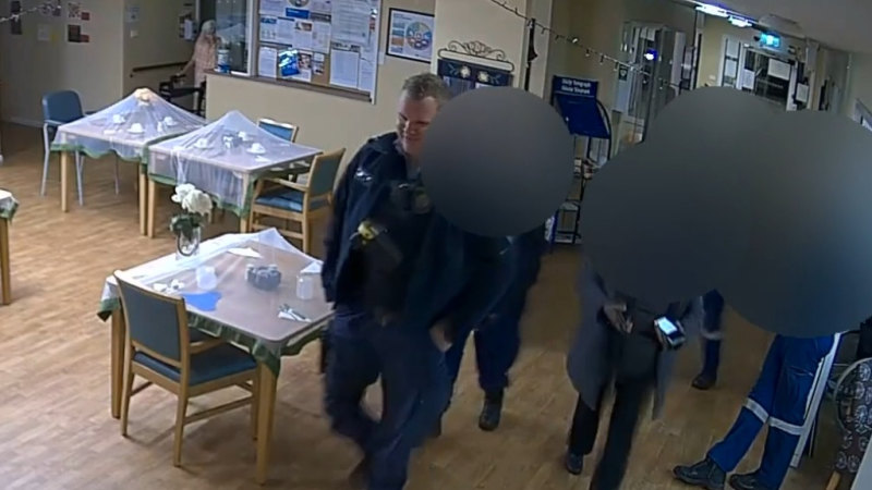 Court releases CCTV of moments before Clare Nowland was Tasered