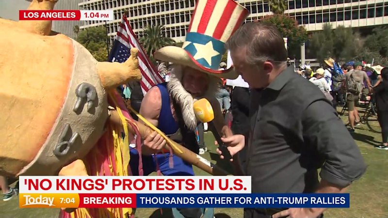 Millions gather across US for No Kings protests