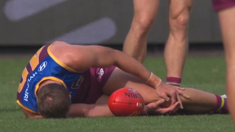 Key Brisbane defender suffers serious knee injury