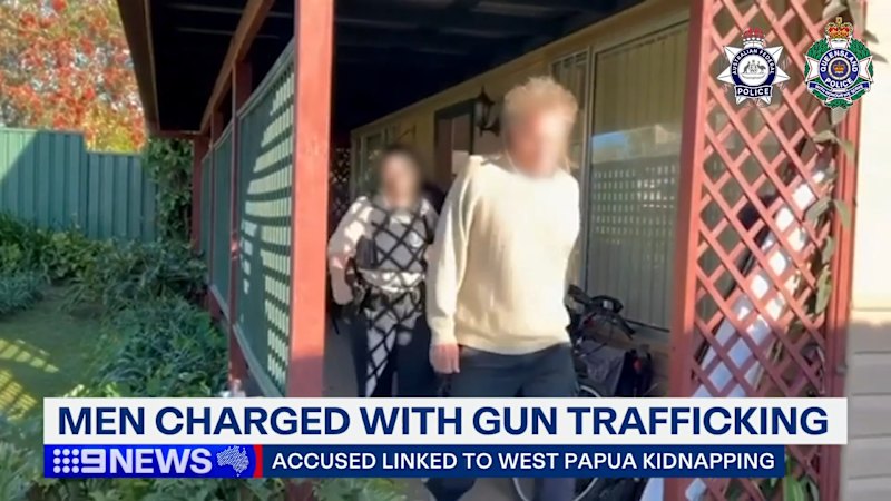 Two Australian men charged over alleged gun trafficking offences