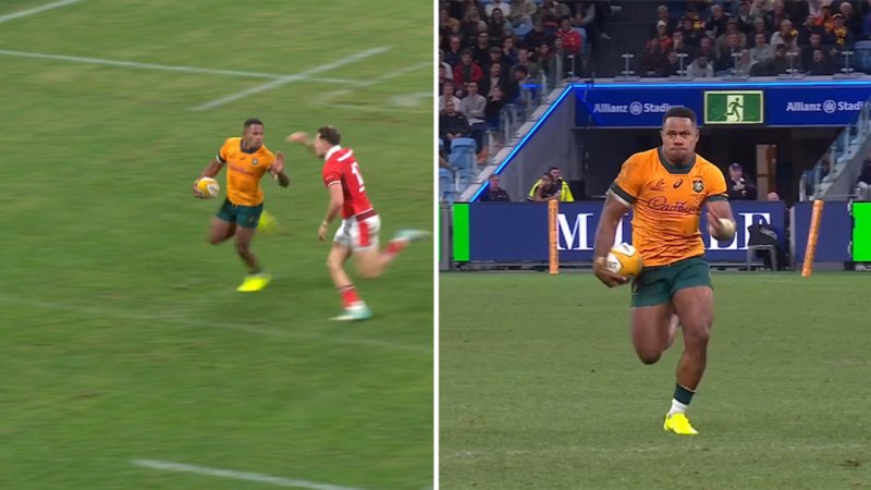 Filipo Daugunu slides in for superb solo try