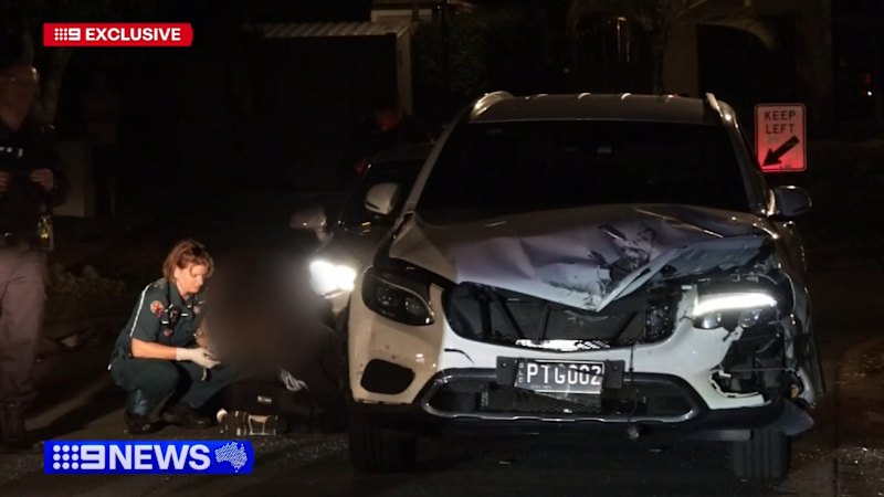 Hunt for teens after man seriously hurt in hit and run