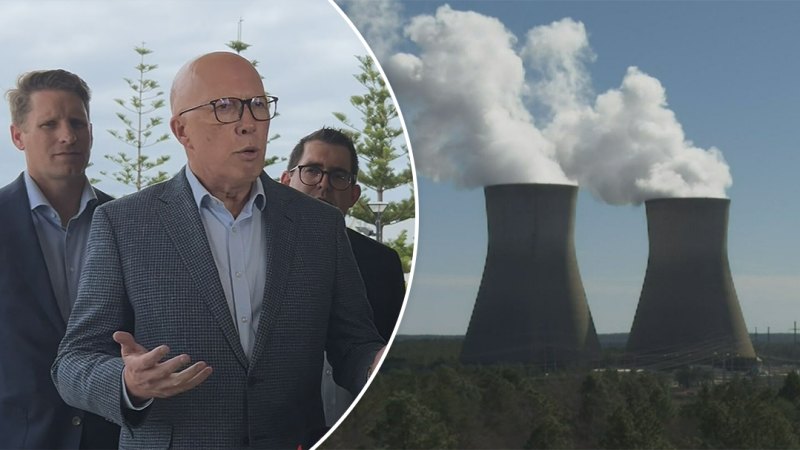 Dutton met with angry protesters at the site of proposed nuclear plant