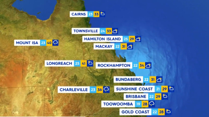 National weather forecast for Monday November 11