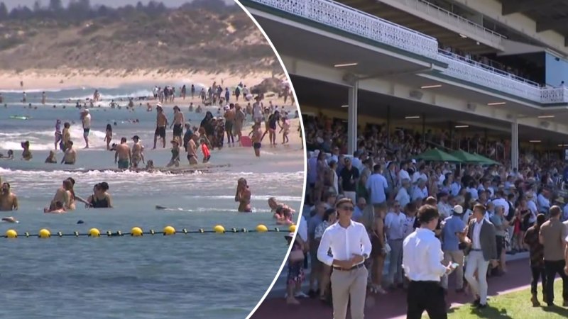 Families flock to beaches and parks for New Year’s Day