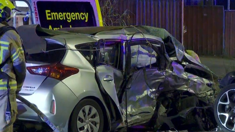 Disqualified driver arrested after man killed in Sydney car crash on way to work