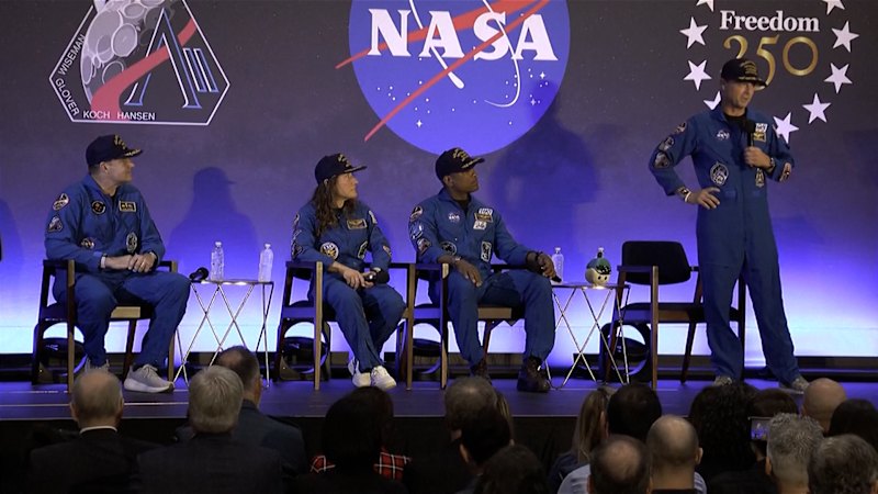 Artemis II crew give first public comments since returning to Earth