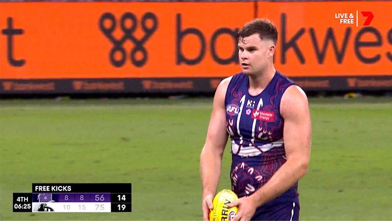 Pies give up free kick