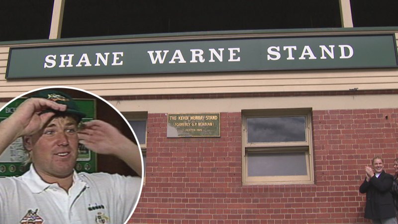 New Warne stand unveiled