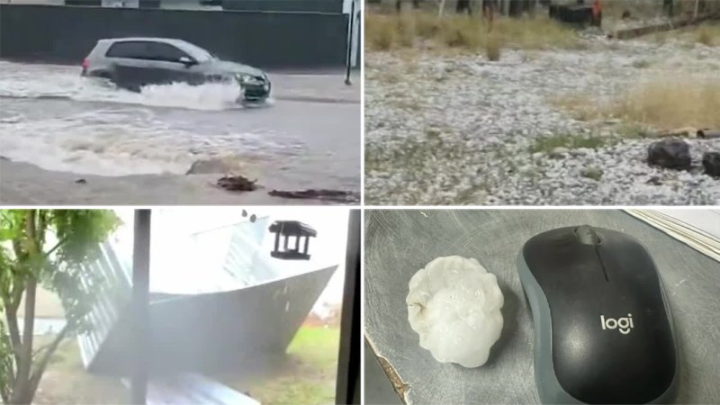 Heavy rain, hail pelt Queensland as severe weather continues