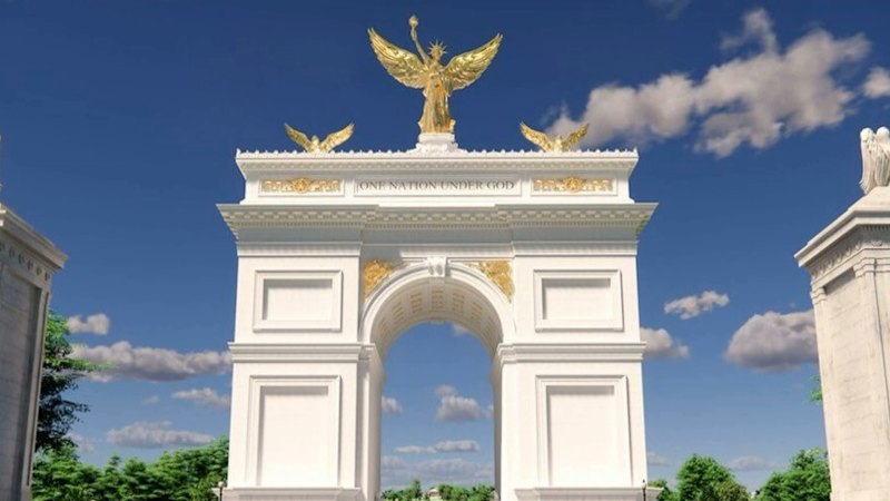 Trump arch to double as military complex