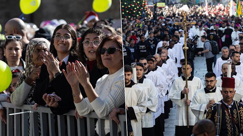 Christmas celebrations return to the birthplace of Jesus