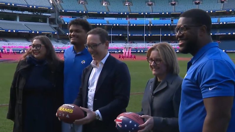 NFL stars try Aussie delights ahead of clash next year