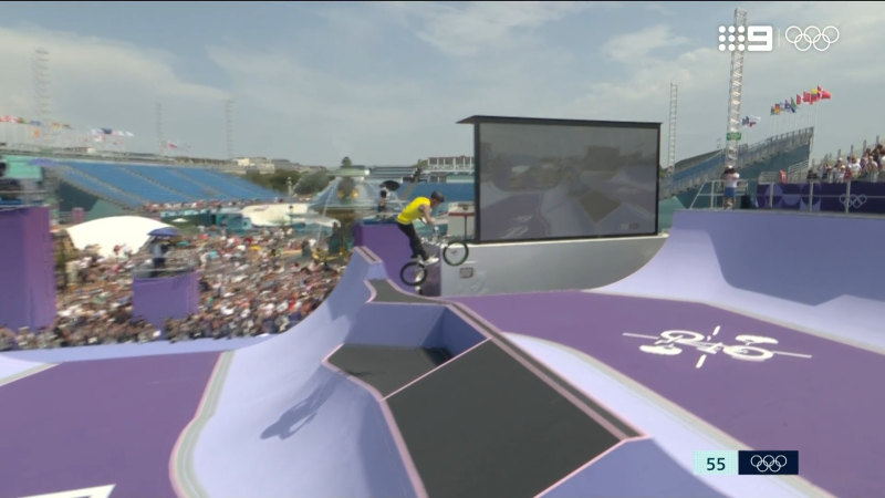 Martin bombs out of BMX freestyle final