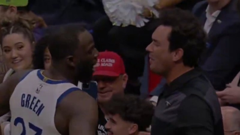 Green confronts fan on the sidelines