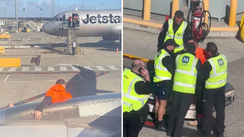 Passenger arrested after opening emergency exit on Jetstar flight