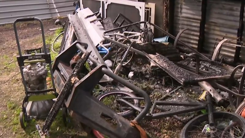 Perth home goes up in flames and uncovers stash of alleged stolen goods