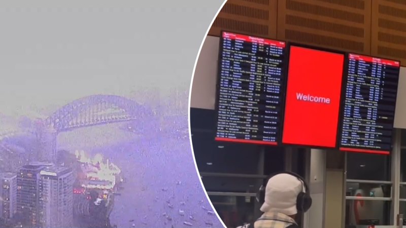 Planes diverted as Sydney smashed by storm