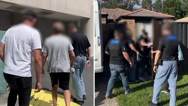 Man arrested after police raids on two Gold Coast homes