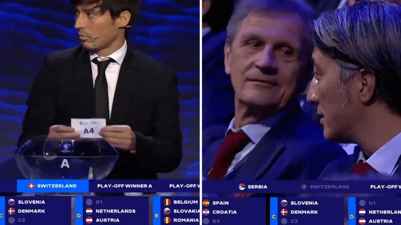 Euro draw interrupted by moaning