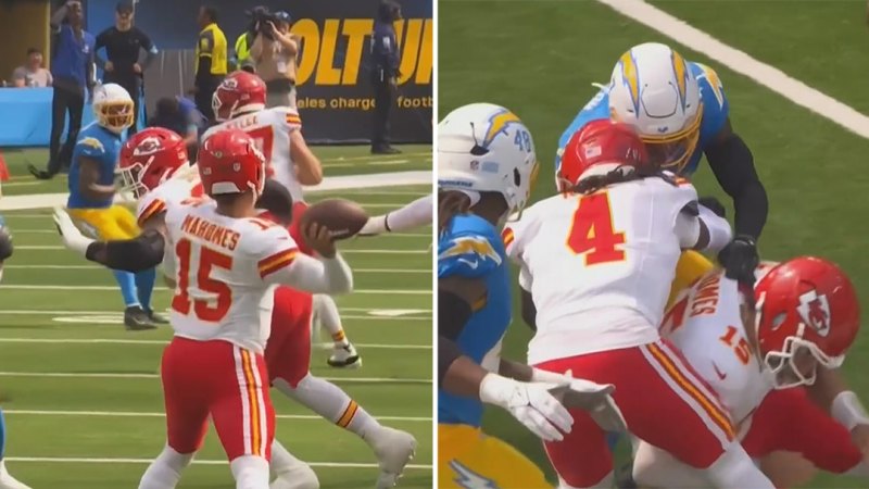 Mahomes hit ends teammate’s season