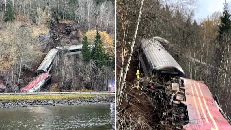 At least one person dead as train derails in Norway