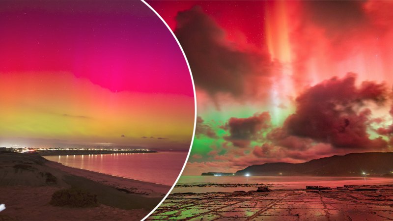 Aurora Australis dazzles southern parts of the country