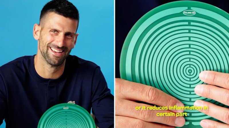 Djokovic reveals bizarre 'energetic disc'