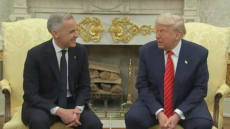 Trump, Carney face off in Oval Office