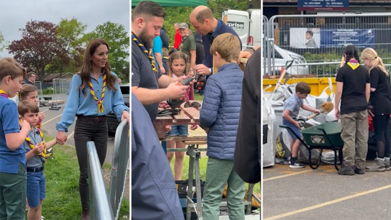 Wales children join parents for scouts event