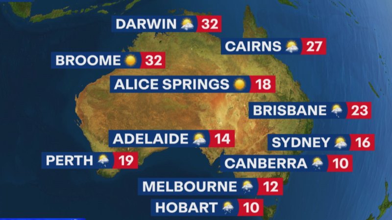 National weather forecast for Sunday July 28