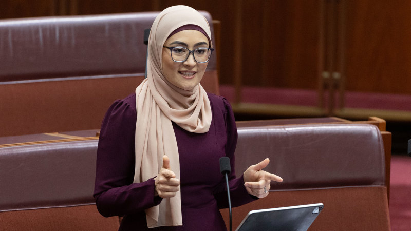 ‘Catching a dub’: 29-year-old senator Fatima Payman chases Gen Z