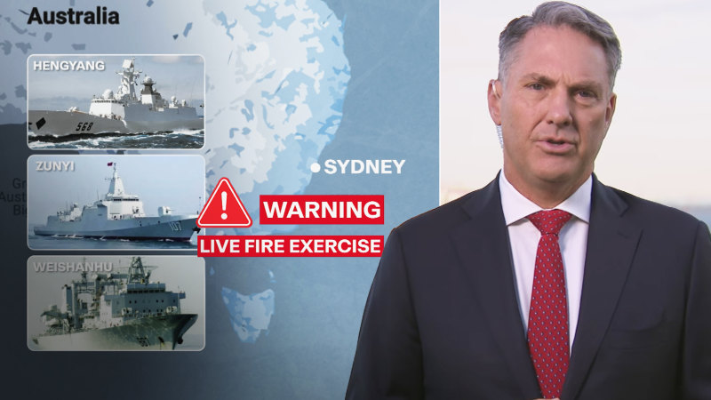 China warships conduct live drills between Australia and New Zealand