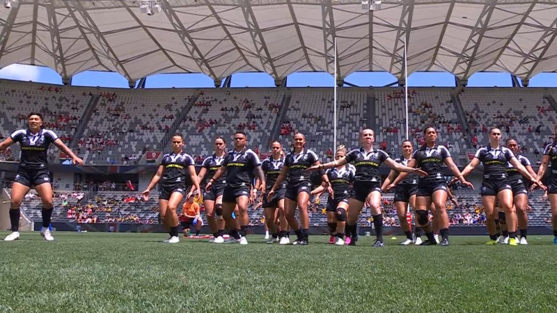 Kiwi Ferns perform ‘Te Iwi Kiwi’