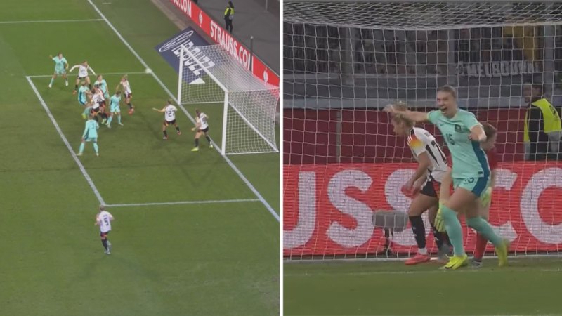 Hunt header puts Aussies in front