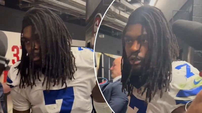 Cowboys star scolds reporter