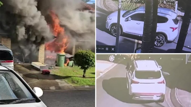 Moment before fire claims the lives of girl and her babysitter