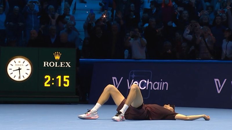 Sinner beats rival in ATP finals